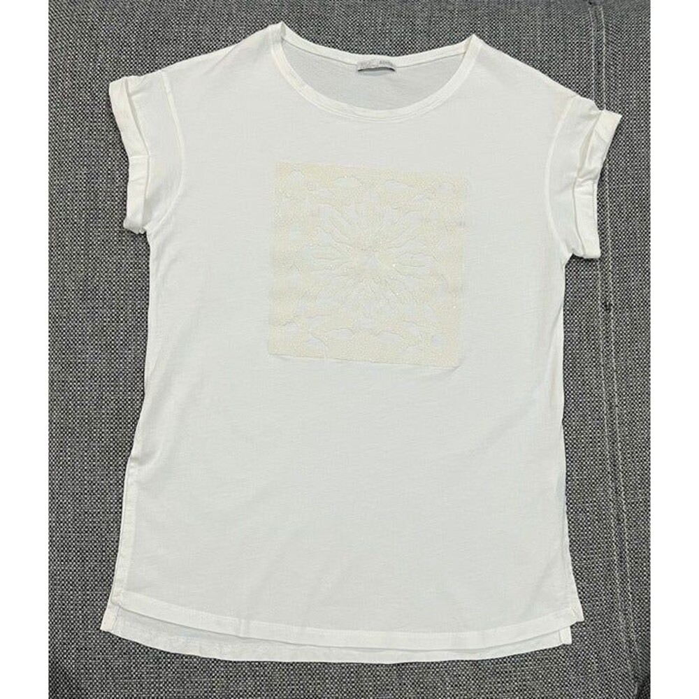 Zara Women’s Short Sleeve Side Slit Tee (S)